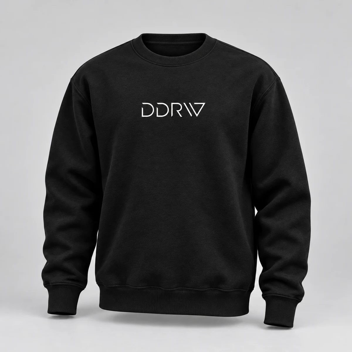 Свитшот DDRW, чёрный цвет, логотип на груди